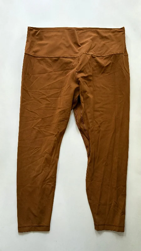 Athletic Leggings By Lululemon In Rust, Size: Xl Minimalist Men's Casual 