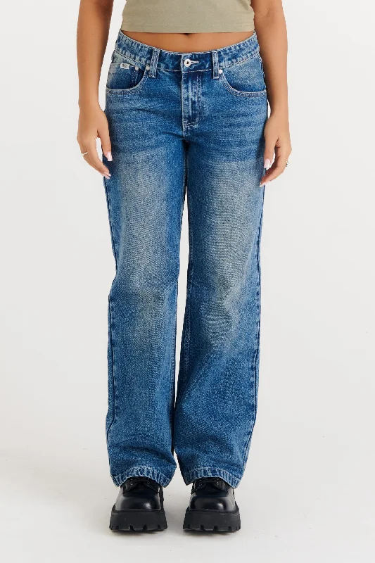 Relaxed Straight Leg Jean Blue Adventure