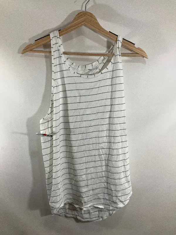 Athletic Tank Top By Lululemon In Striped Pattern, Size: 10 Hip Men's Retro