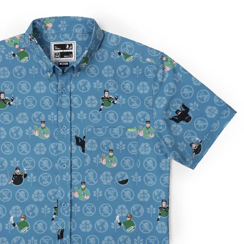 The Office "Recyclops" – Recycled KUNUFLEX Short Sleeve Shirt Refined Men's Classic 