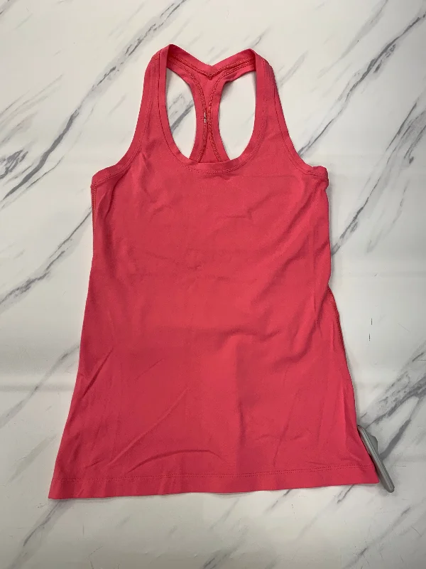 Athletic Tank Top By Lululemon In Pink, Size: 6 Unique Men's Patch