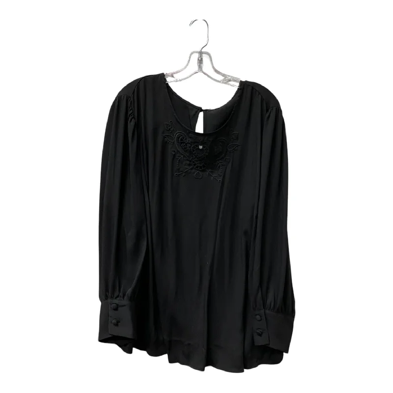 Top 3/4 Sleeve By Lc Lauren Conrad In Black, Size:3X Dapper Men's 1920S
