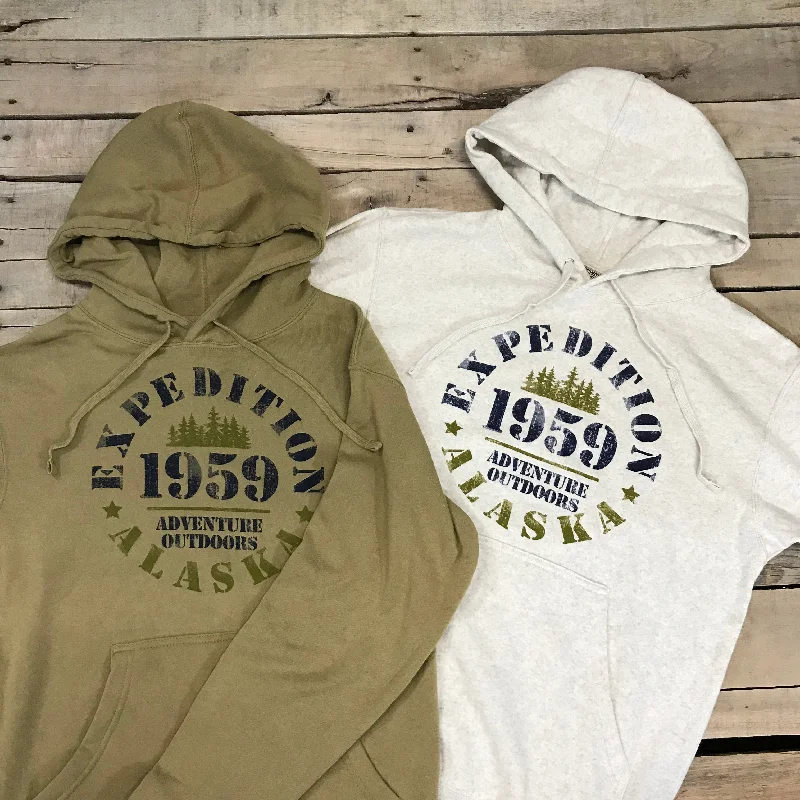 Expedition Adventure Outdoors Hoodie Cool Men's Distressed