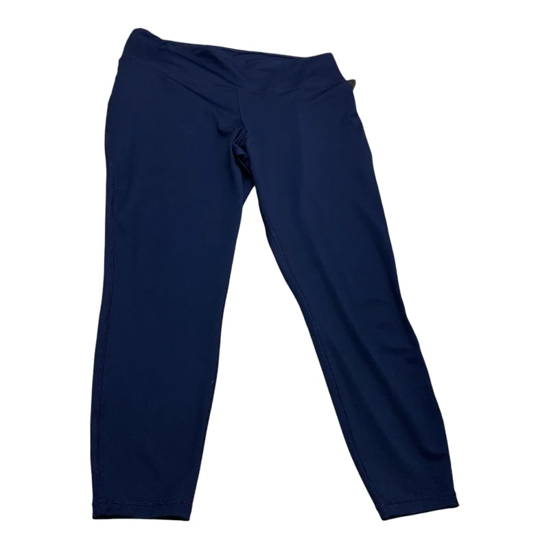 Athletic Leggings By Crown And Ivy In Navy, Size: Xl Dynamic Men's High