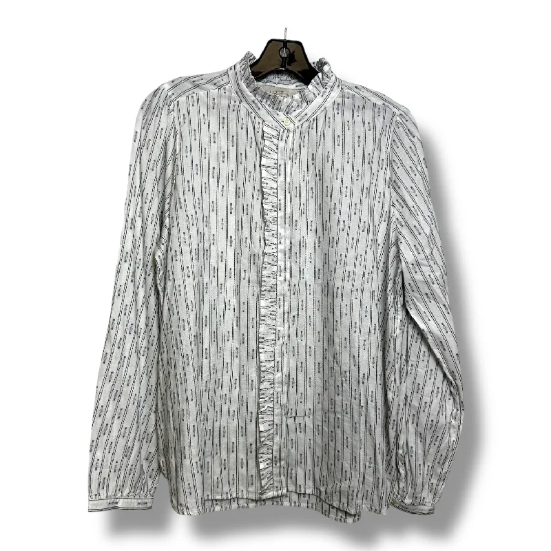 Top Long Sleeve By Loft In Striped Pattern, Size: L Dapper Men's 1920S