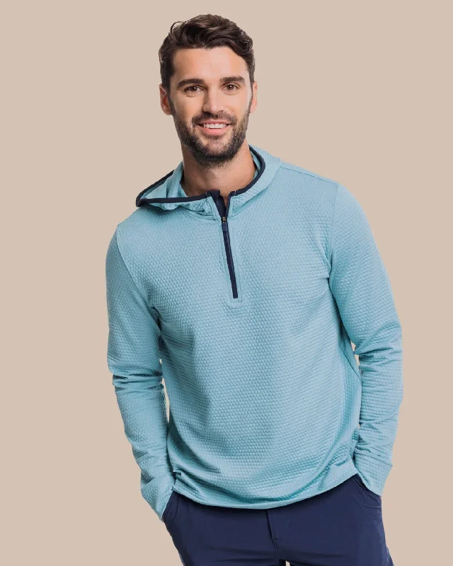 Scuttle Heather Performance Quarter Zip Hoodie - Sale