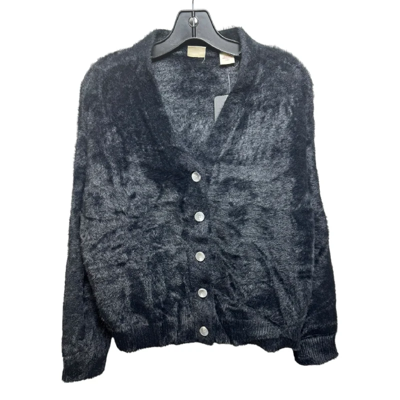 Fuzzy Sweater Cardigan By Levis In Black, Size: S Stylish Men's Tropical 