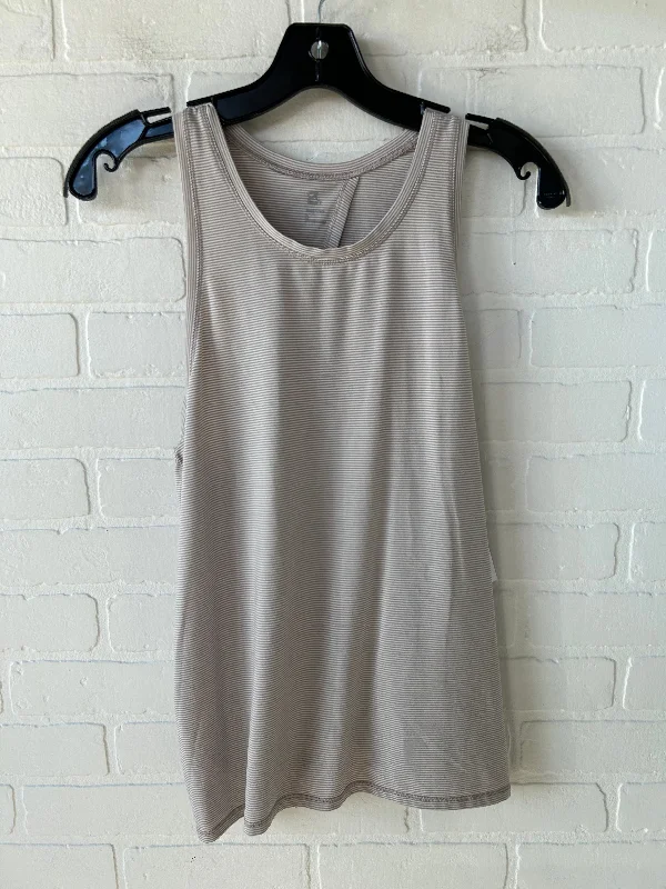 Athletic Tank Top By Gapfit In Tan & White, Size: S Traditional Men's Country