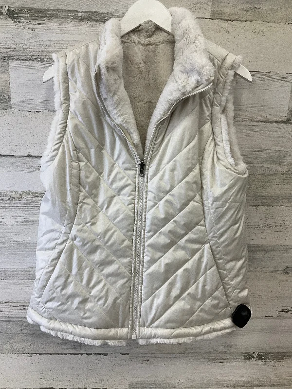 Vest Faux Fur & Sherpa By Nicole By Nicole Miller In White, Size: L