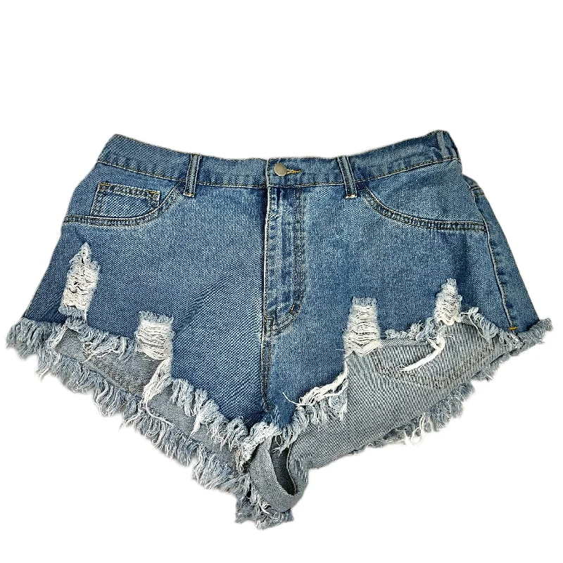 Blue Denim Shorts By Shein, Size: 1x Sporty Men's Athleisure 