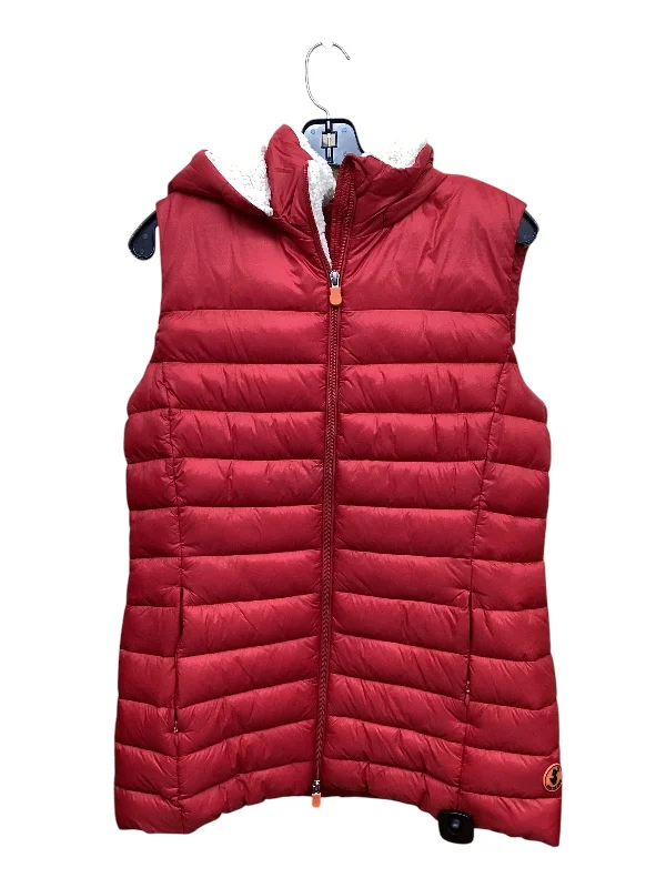 Vest Puffer & Quilted By Save The Duck In Red, Size: M