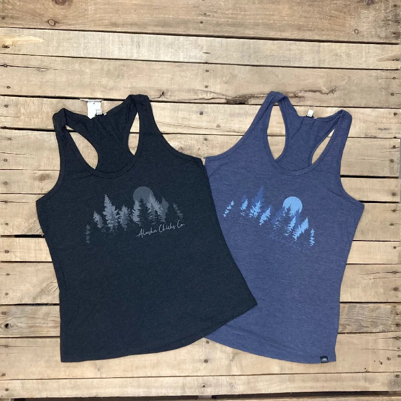 Moonlit Scenery Tank Top Traditional Men's Wool