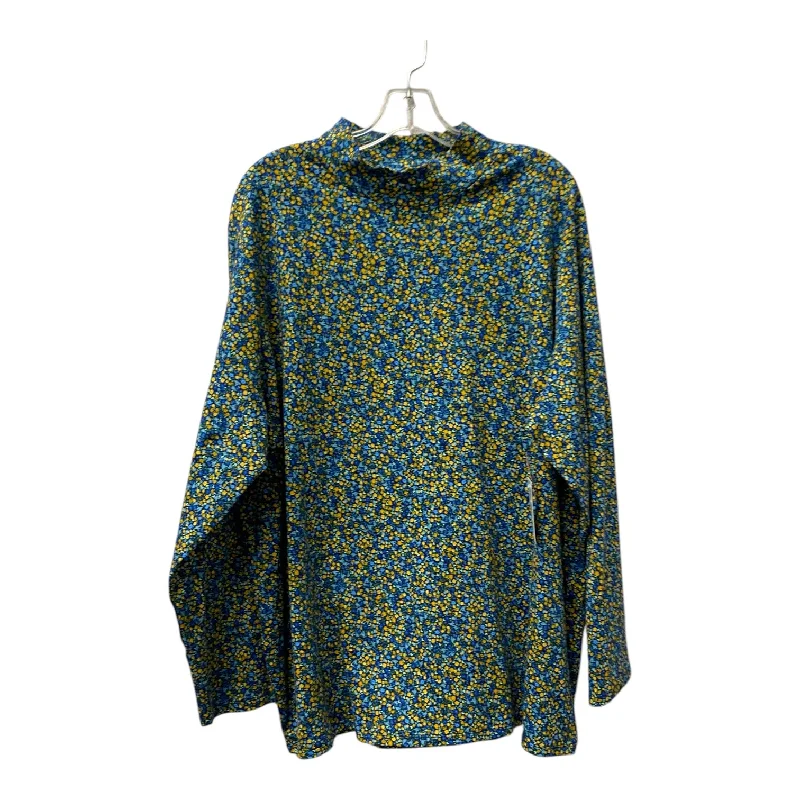 Top Ls By Croft And Barrow In Blue & Yellow, Size:4X Earthy Men's Hemp