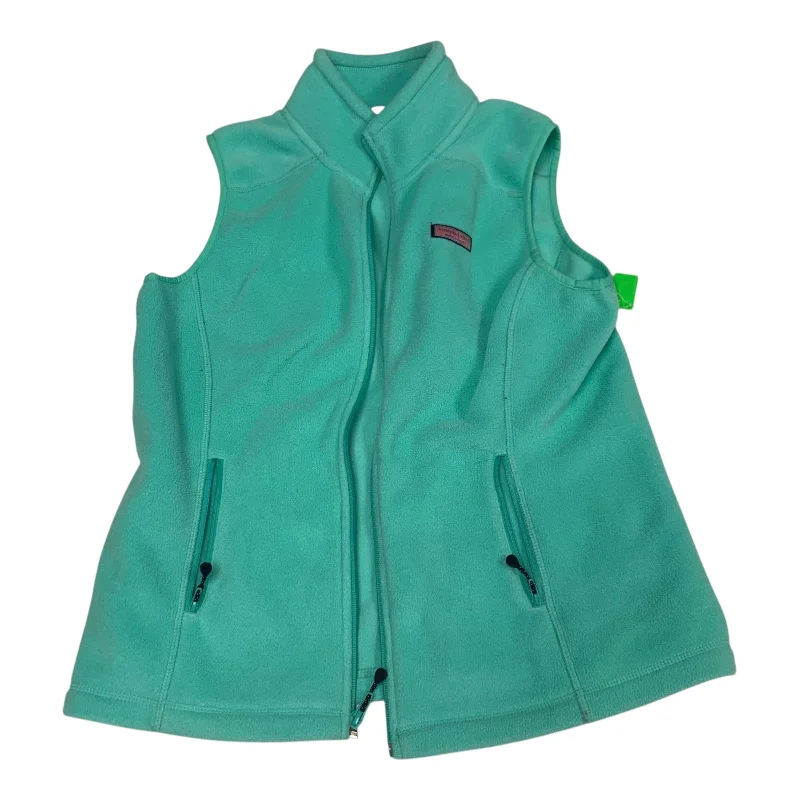 Vest Fleece By Vineyard Vines In Blue, Size: M