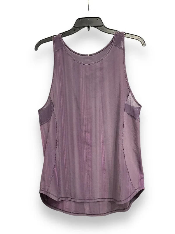 Athletic Tank Top By Lululemon In Purple, Size: S Tailored