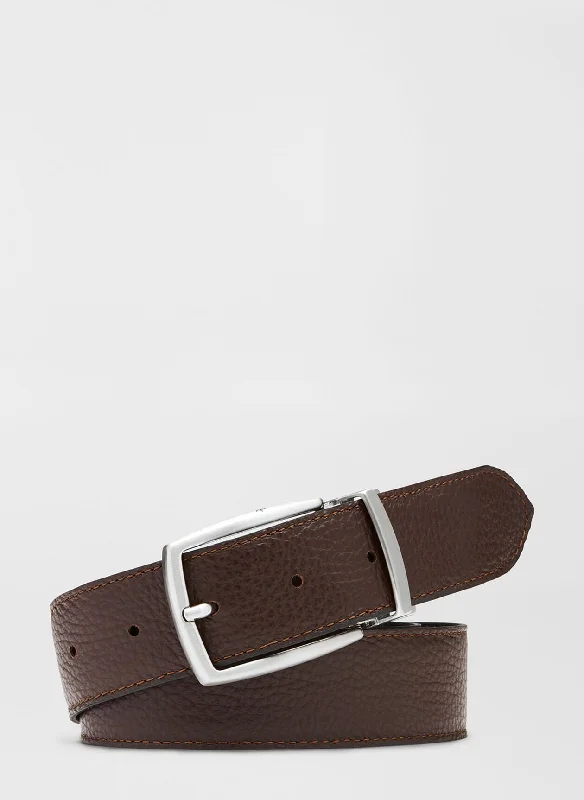 Peter Millar Reversible Leather Belt - Black/Brown* Gym