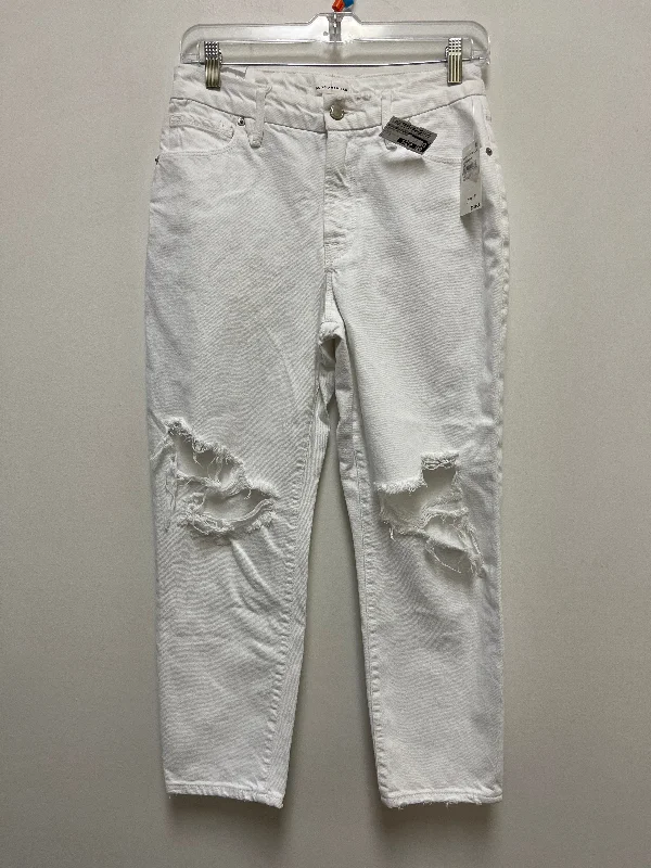 White Jeans Designer Good American, Size 2 Beach