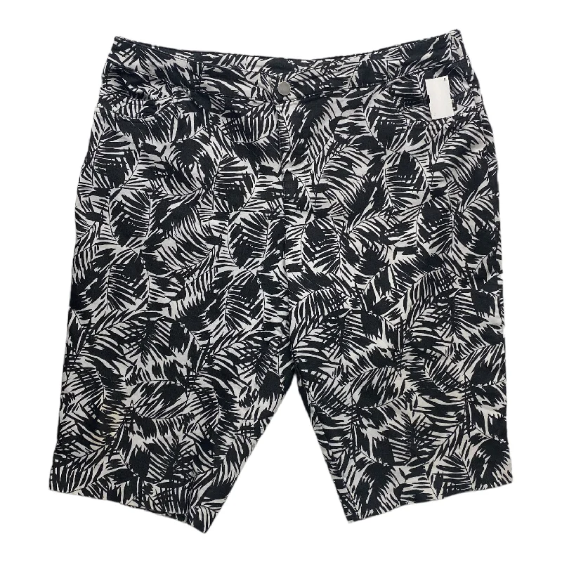Black & White Shorts Cj Banks, Size 22w Minimalist Men's Casual 