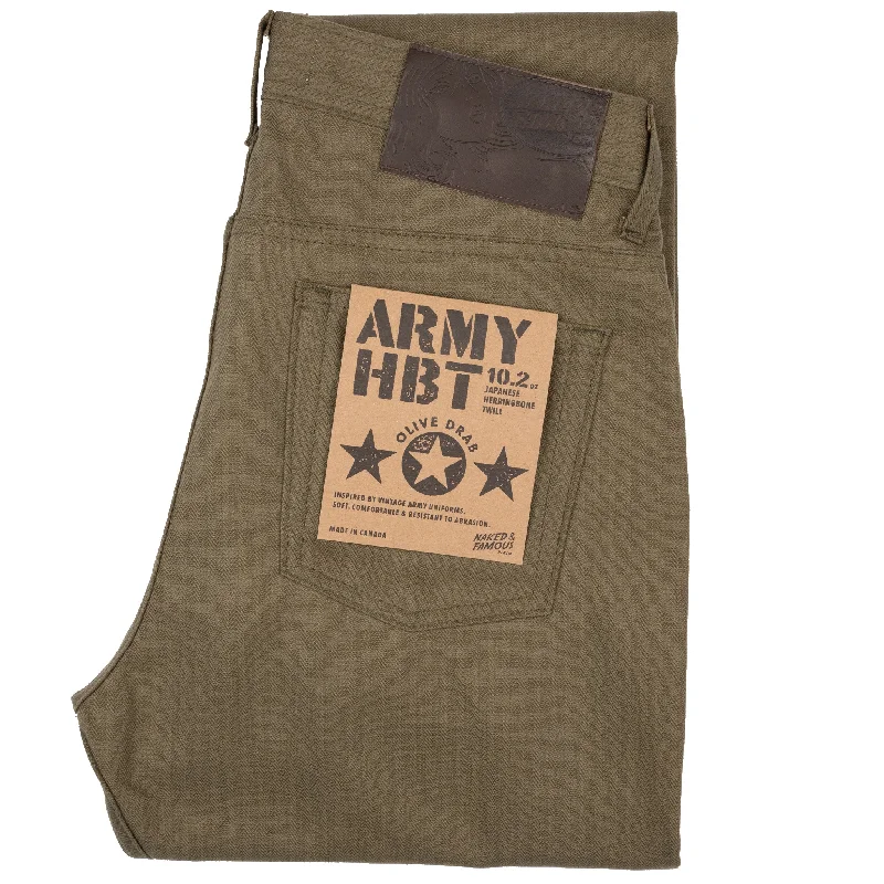 Weird Guy - Army HBT - Olive Drab Hip Men's Urban