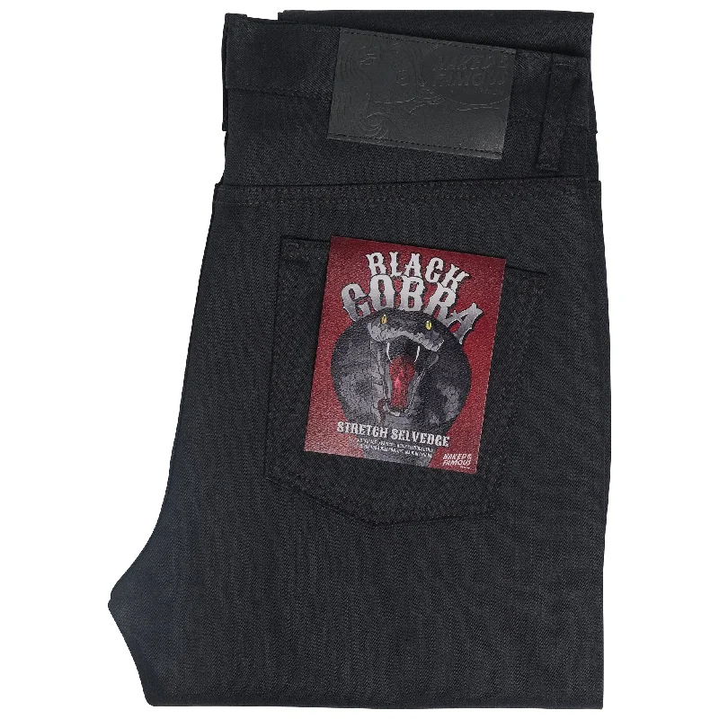 Stacked Guy - Black Cobra Stretch Selvedge Dapper Men's Bow