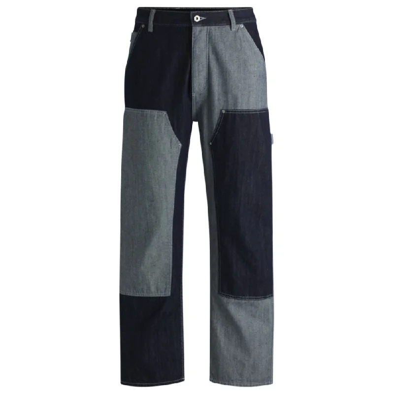 Loose-fit jeans in mixed denims Relaxed Men's Beach