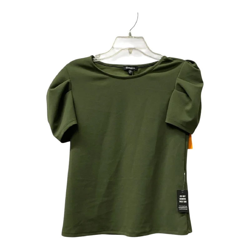 Top Ss By Express In Green, Size:S Trendy Men's Oversized