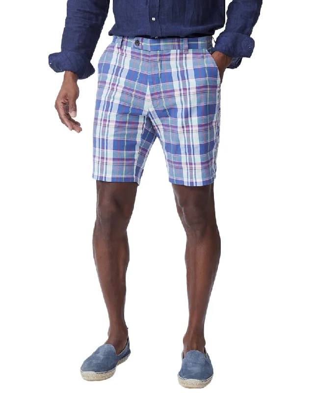 J.McLaughlin Plaid Oliver Short Cool Men's Distressed