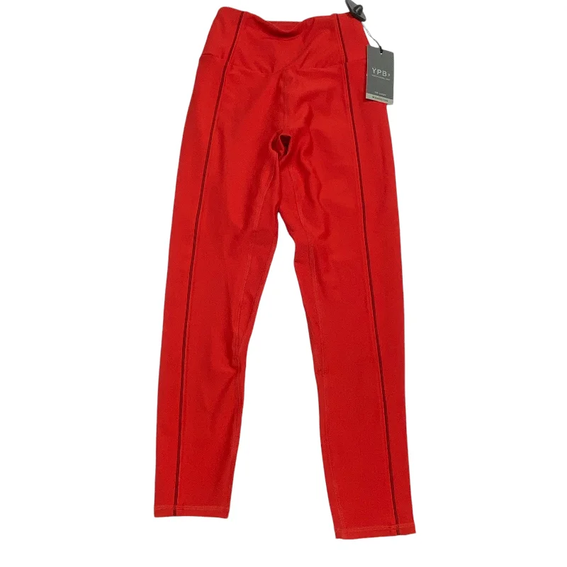 Athletic Leggings By YPB In Red, Size: Xs British Gentleman Style