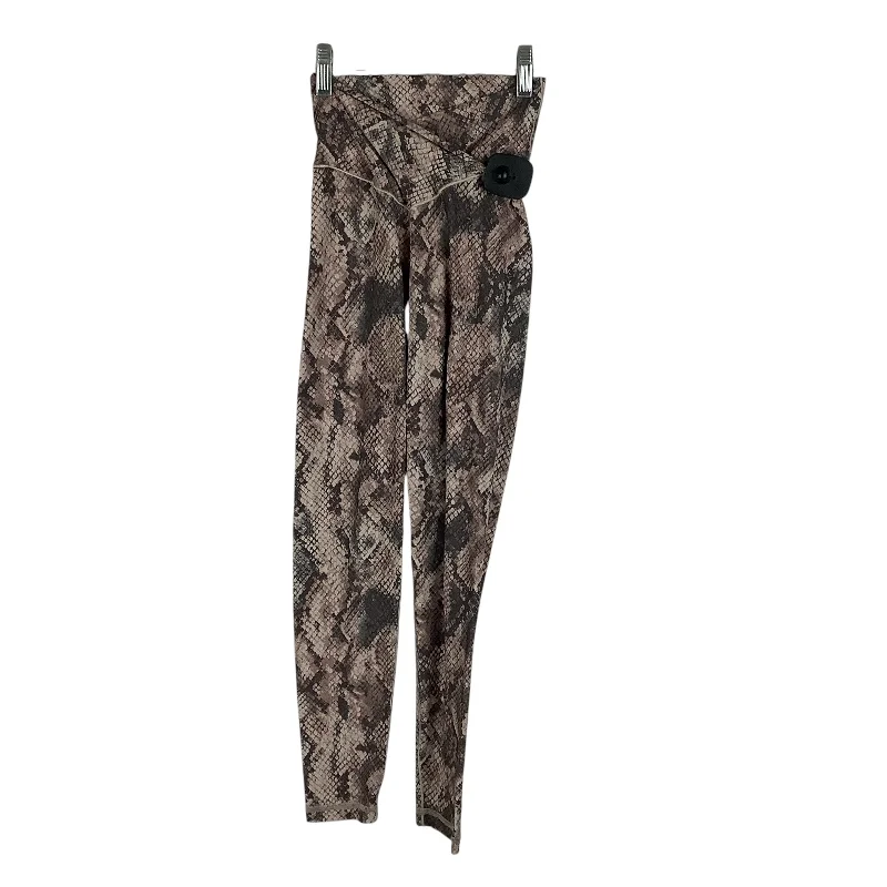Athletic Leggings By Aerie In Snakeskin Print, Size: Xs Elegant Men's Cashmere