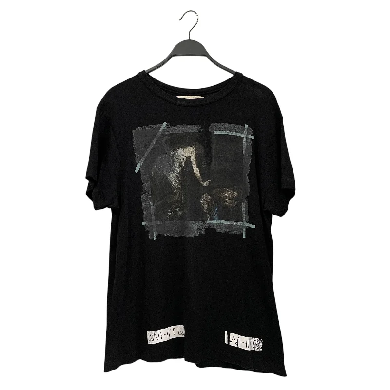 OFF-WHITE/T-Shirt/XS/Cotton/BLK/Graphic/faded painting Casual Men's Loose