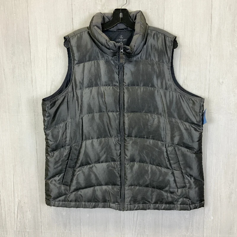 Vest Puffer & Quilted By Lands End In Grey, Size: 1x