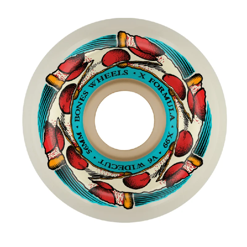 Bones 99a X Formula Deep Dish Skateboard Wheels - Multiple Sizes Unique Men's Patch