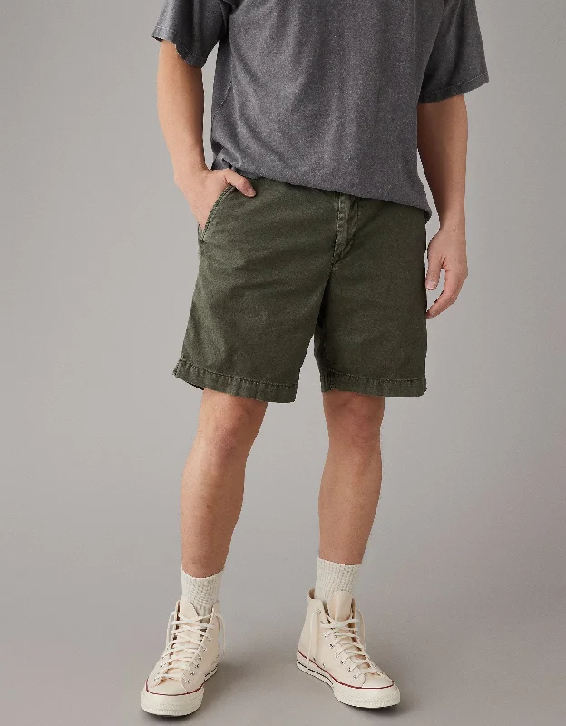 AE Flex 9" Weekend Linen-Blend Short Youthful Men's Pop