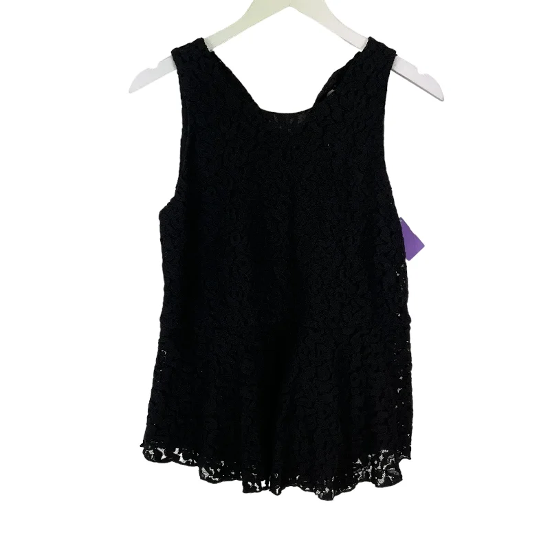 Black Top Sleeveless Basic Loft, Size S Elegant Men's Cashmere