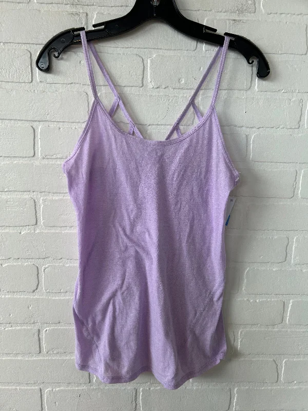 Athletic Tank Top By Zella In Purple, Size: Xs Sleek Men's Metallic