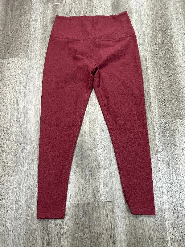 Athletic Leggings Capris By Beyond Yoga In Red, Size: Xl Youthful Men's Anime