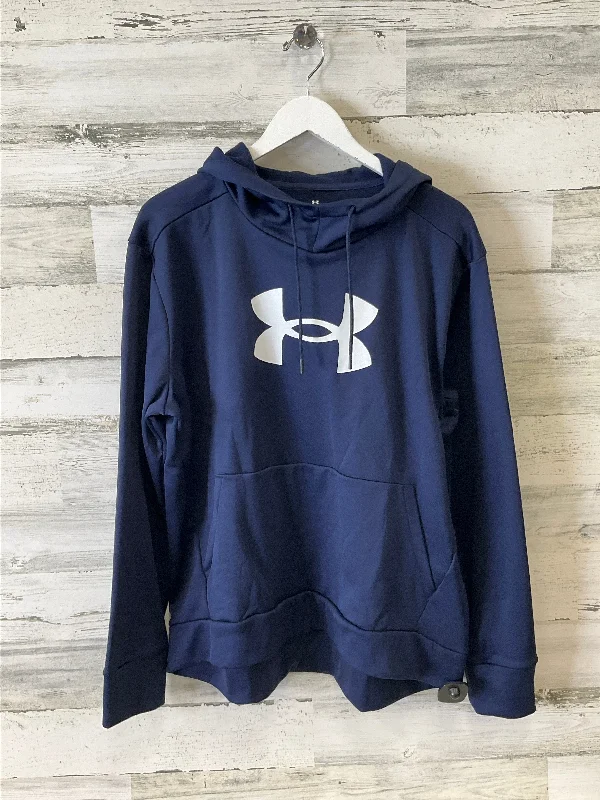 Sweatshirt Hoodie By Under Armour In Navy, Size: Xl