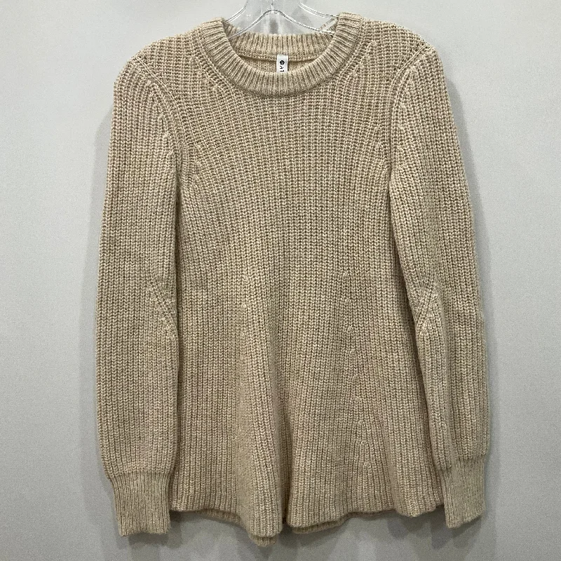 Sweater By Athleta In Cream, Size: S Polished Men's Silk