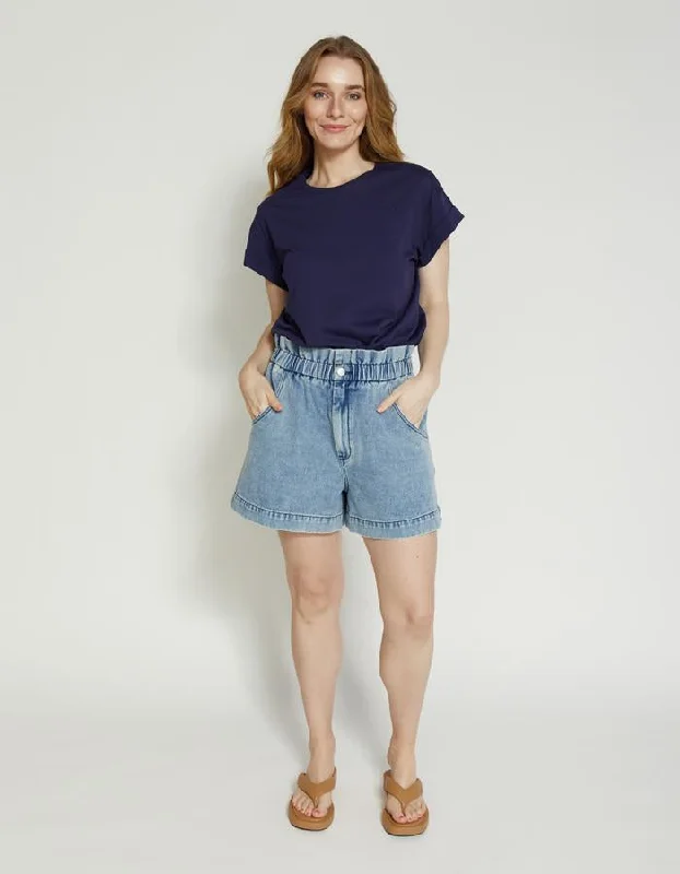 Stella + Gemma Dakota Denim Short Mid Blue Confident Men's Power