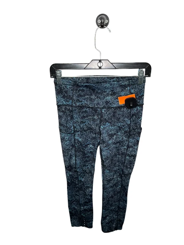 Athletic Leggings By Lululemon In Blue, Size: 6 Vacation