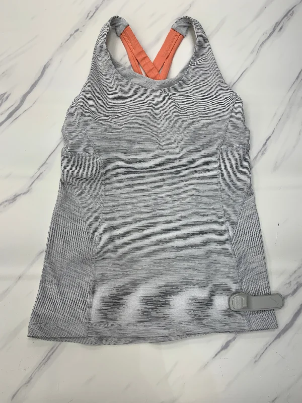 Athletic Tank Top By Lululemon In Grey, Size: 6 Traditional Men's Wool