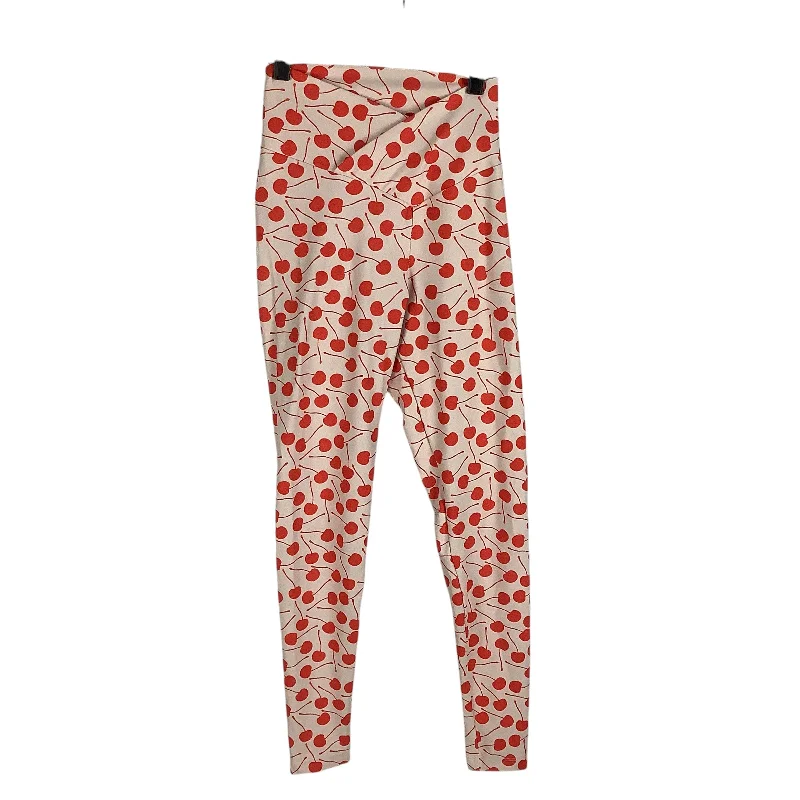 Athletic Leggings By Beach Riot In Red, Size: Xs Modern Men's 