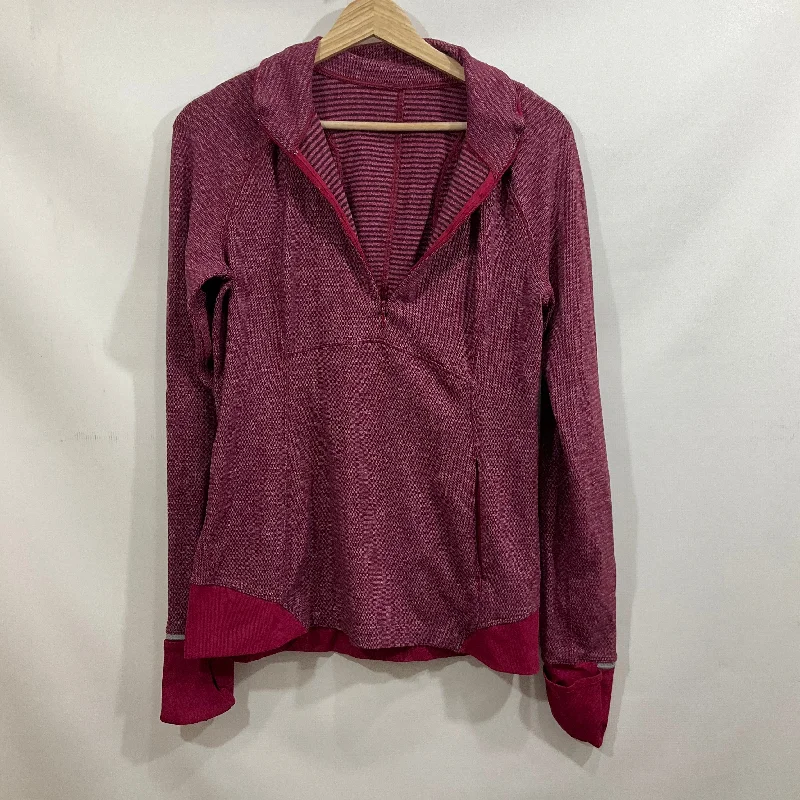 Athletic Jacket By Lululemon In Pink, Size: 6 Tailored