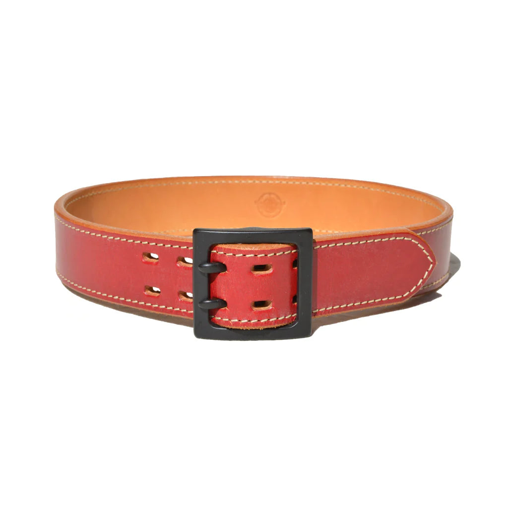 Samurai Jeans A107HS UK BRIDLE LEATHER BELT - RED Trendy Men's Bucket