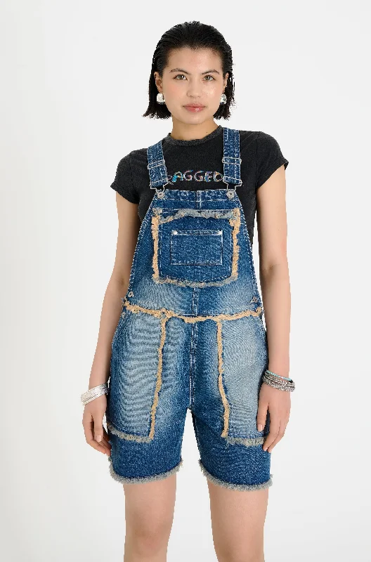 Chroma Dirty Wash Dungaree Short Athletic Men's High