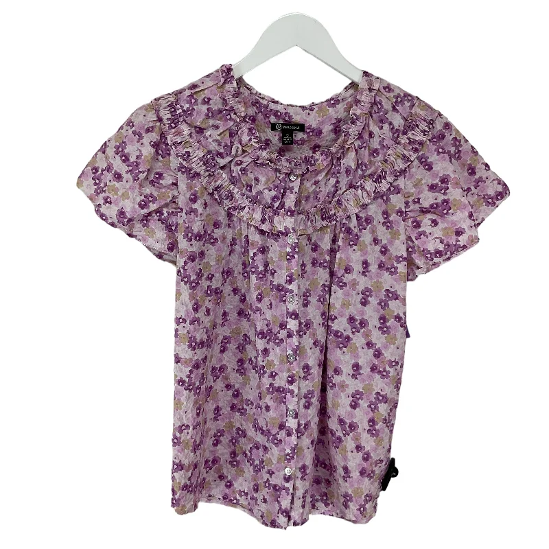 Purple Top Short Sleeve Versona, Size S Traditional Men's Country