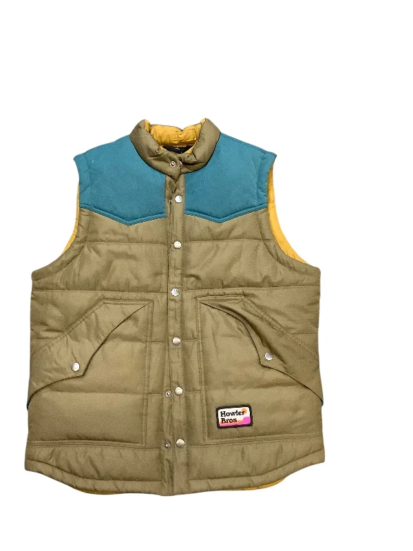 Vest Puffer & Quilted By Cmb In Green, Size: S