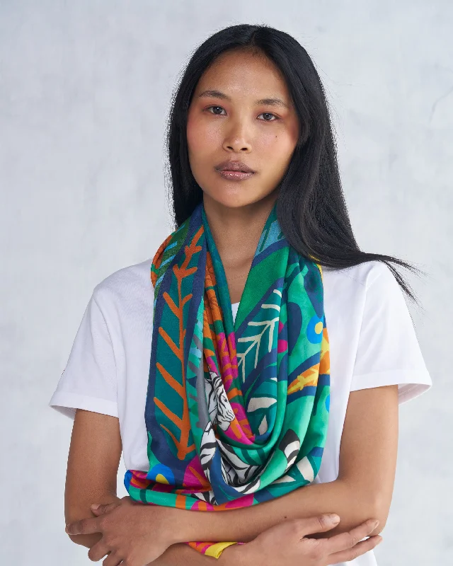 Bagh Scarf - Multi Color Polished Men's Silk