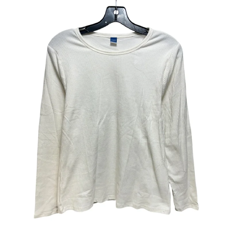 Top Long Sleeve Basic By Old Navy In Cream, Size: Xlp Practical Men's Quick