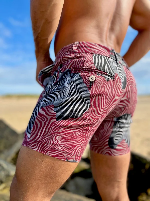 zebrafiction blood short Preppy Men's College